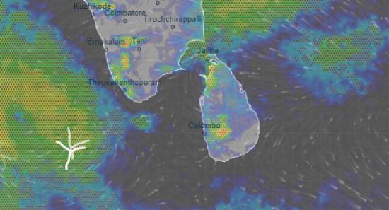 ප්‍රදේශ රැසකට අද සවස ගිගුරුම් සහිත තද වැසි..
